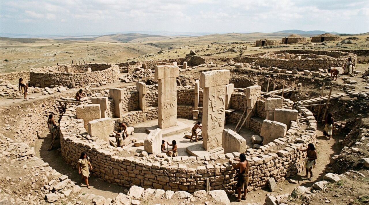 A antiga construção com enormes pilares de pedra erguida milhares de anos antes das pirâmides e ligada às primeiras comunidades do Neolítico