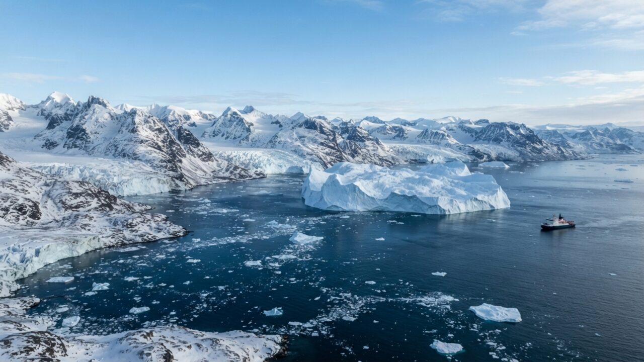 Um iceberg de 17 km² apareceu mais de mil quilômetros ao sul de sua provável origem e continuou descendo pelo Atlântico em 2026