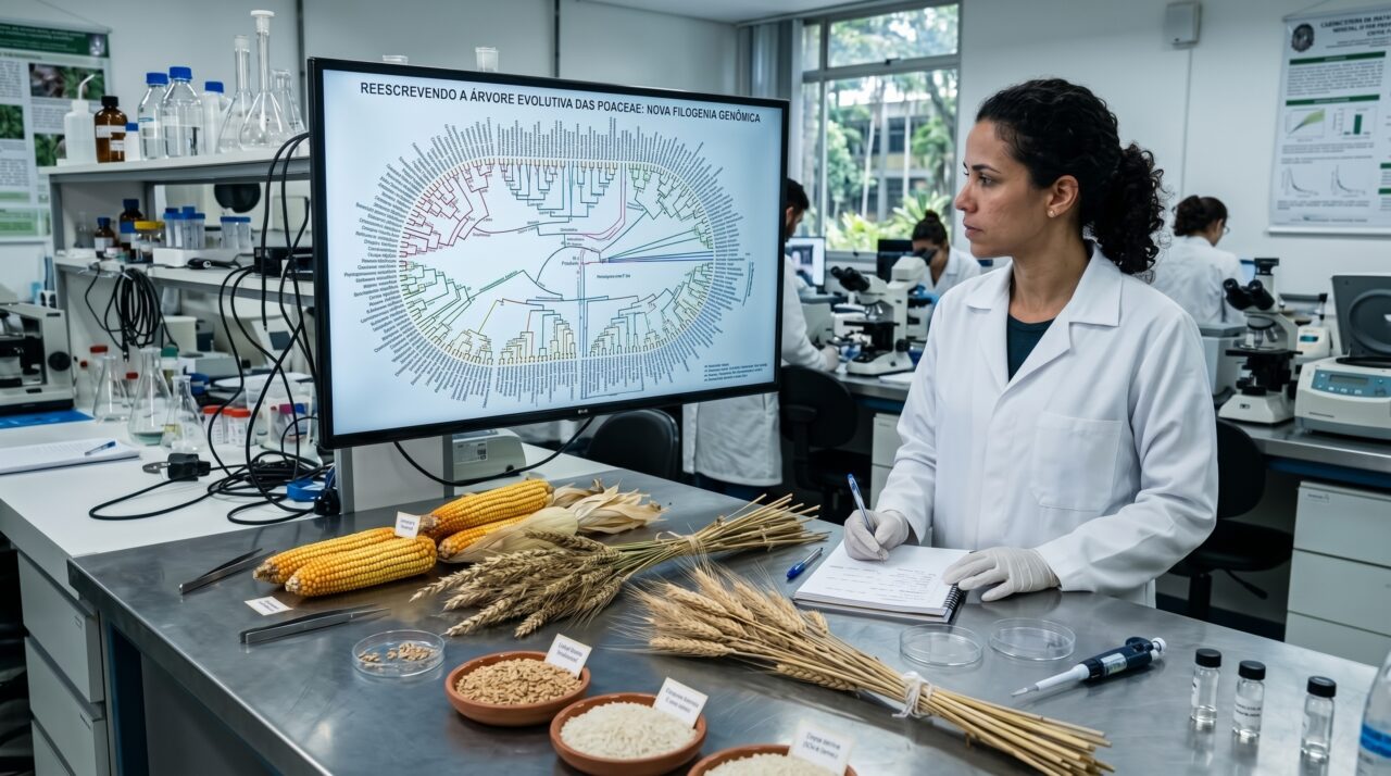 O passado das gramíneas ficou mais antigo e complicado: genomas reescrevem a origem da família que sustenta arroz, milho e trigo
