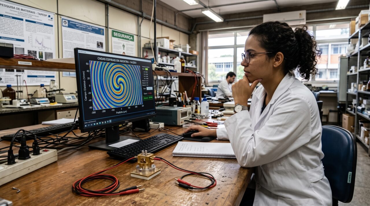 Átomos começaram a girar para o outro lado com apenas 3 volts: movimento permaneceu mesmo depois que o campo elétrico sumiu