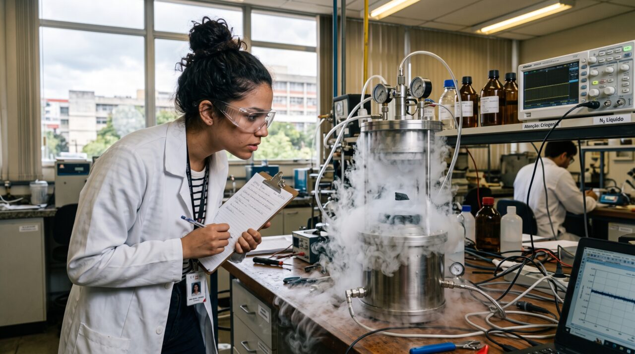 Um ímã do tamanho de um grão ficou flutuando no frio extremo: cientistas esperaram um empurrão da matéria escura