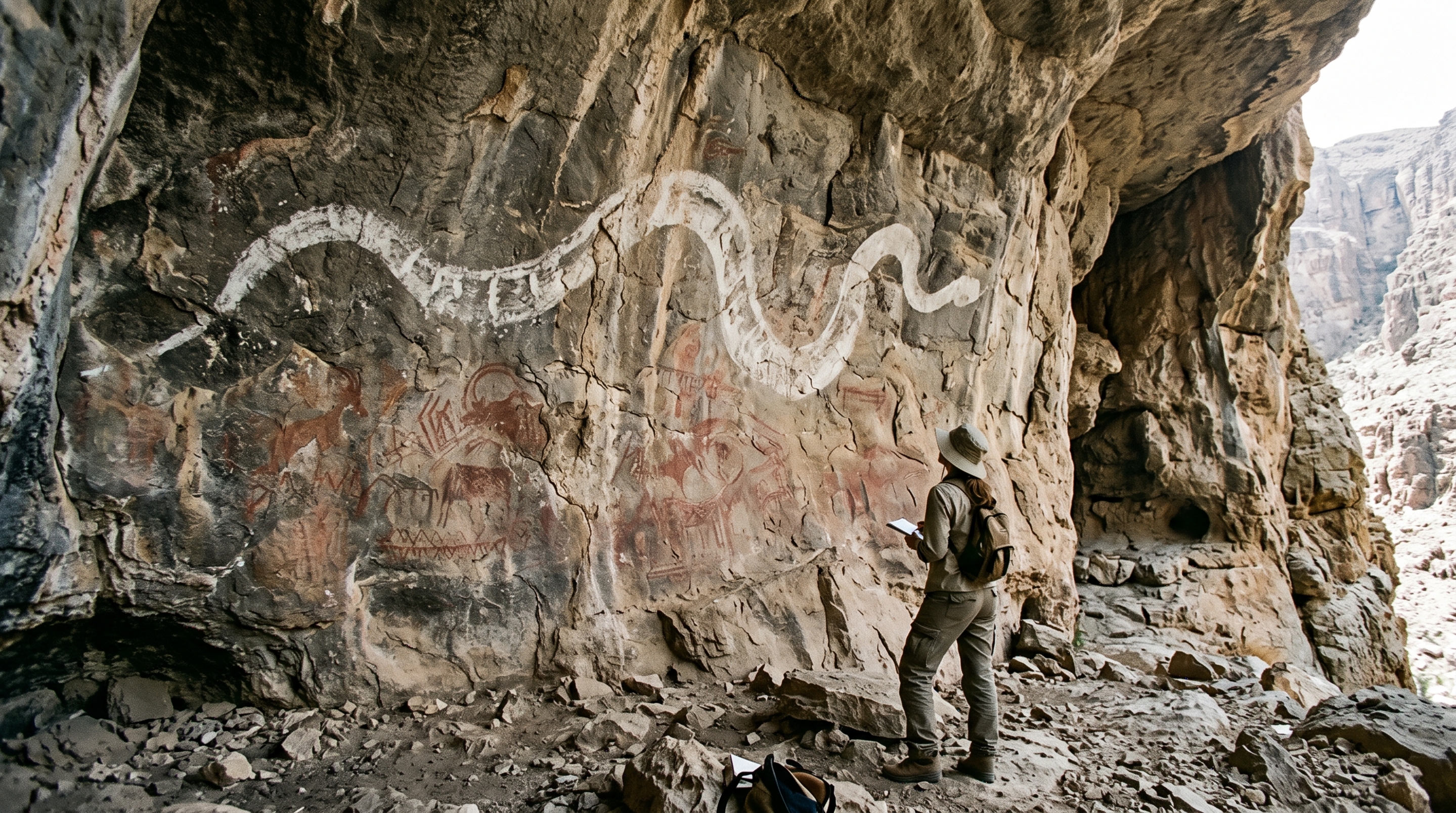 Artistas aborígenes pintaram seres gigantes quando colonizadores chegaram: datação conecta imagens ancestrais a uma época de transformação