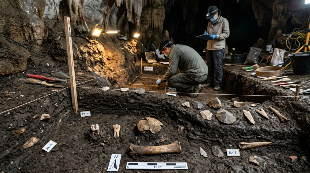 Sete fósseis mudaram o retrato dos denisovanos e caverna na China guardava mais de 1.300 ferramentas
