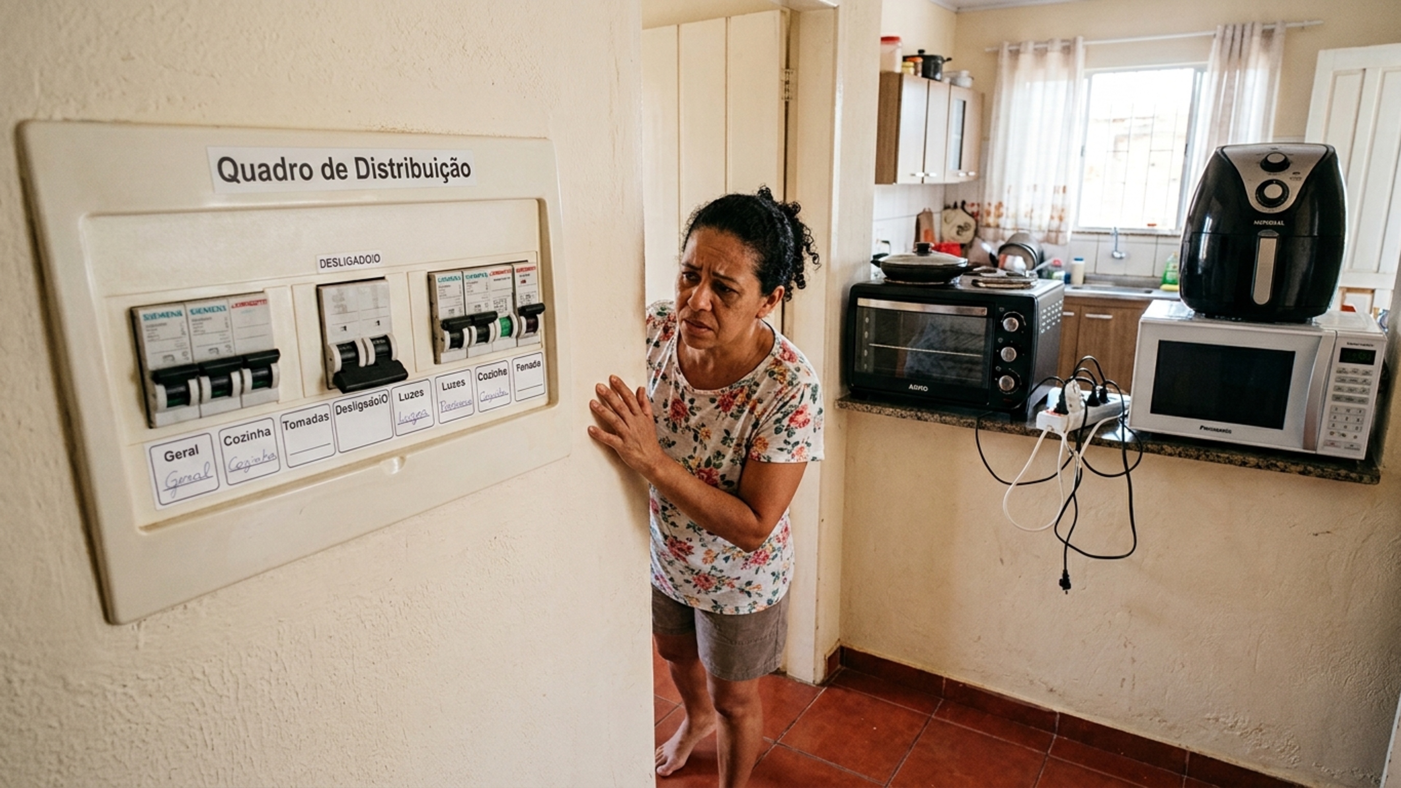 Eletricistas alertam: se o disjuntor desarma sempre que dois aparelhos são ligados ao mesmo tempo, trocar por um modelo mais forte pode esconder o problema em vez de resolvê-lo