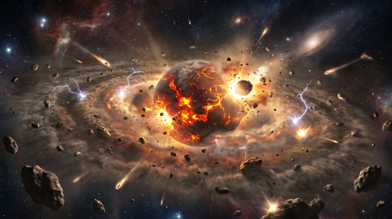 A descoberta de planetesimais rochosos formados apenas 100 milhões de anos após o Big Bang