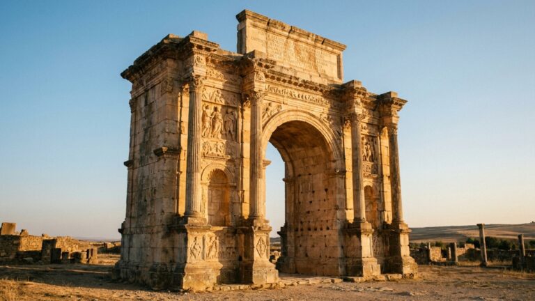 Uma cidade romana ficou quase mil anos sem moradores e esse abandono ajudou a preservar mosaicos, inscrições e casas que atravessaram dez séculos de ocupação