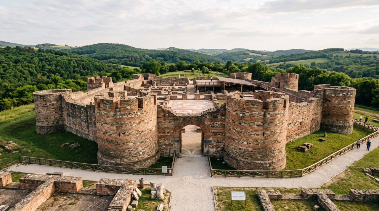 Um imperador romano ergueu uma cidade-palácio para homenagear a mãe: muralhas, templos e termas ainda cercam Felix Romuliana