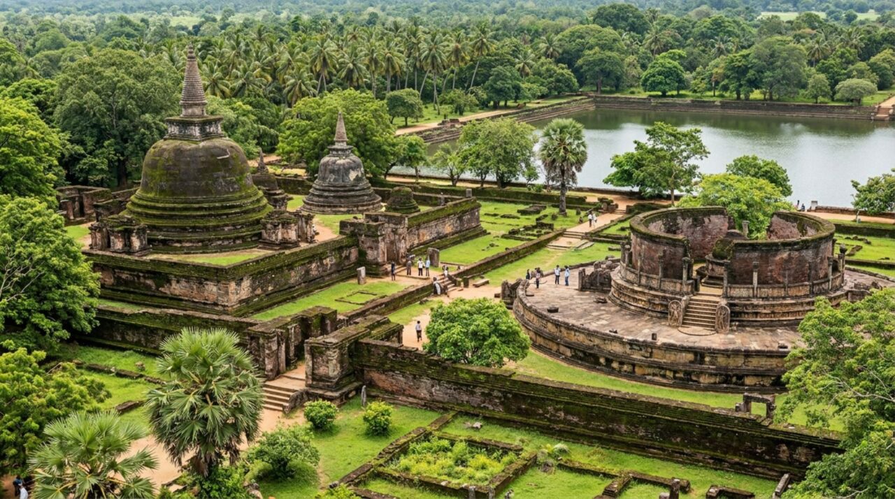 Uma antiga capital do Sri Lanka perdeu a corte real e parte de suas ruínas ficou cercada pela vegetação durante séculos