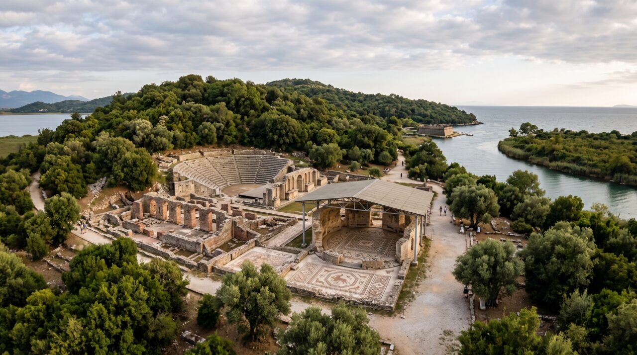 Pântanos engoliram a rota e uma cidade acabou abandonada: Butrint ficou com ruínas gregas, romanas, bizantinas e venezianas no mesmo lugar