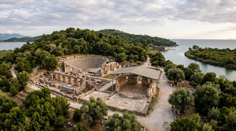 Pântanos engoliram a rota e uma cidade acabou abandonada: Butrint ficou com ruínas gregas, romanas, bizantinas e venezianas no mesmo lugar