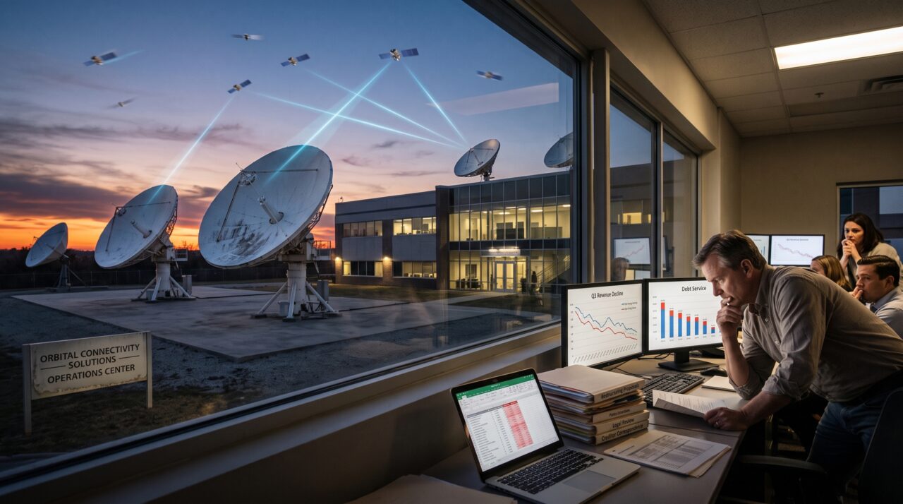 Uma unidade de internet por satélite entrou em recuperação judicial depois de admitir dúvidas sobre a capacidade de continuar pagando as próprias obrigações