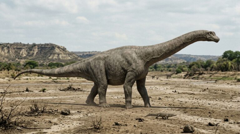 Reconstrução plausível do gigante pré-histórico encontrado no Maranhão