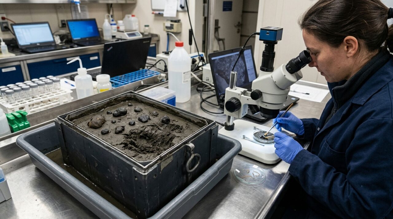Sedimento peneirado e microscopia revelaram animais quase invisíveis na planície abissal