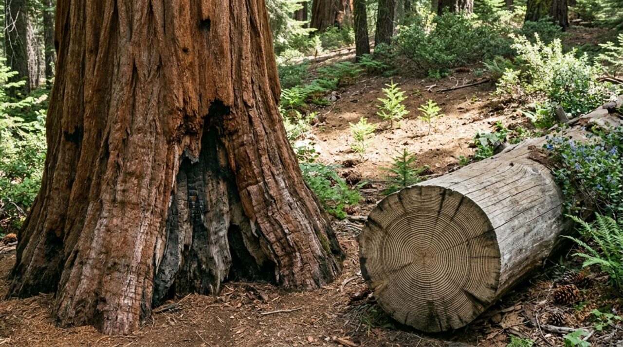 Cicatrizes de fogo e anéis de crescimento preservam séculos de história da floresta