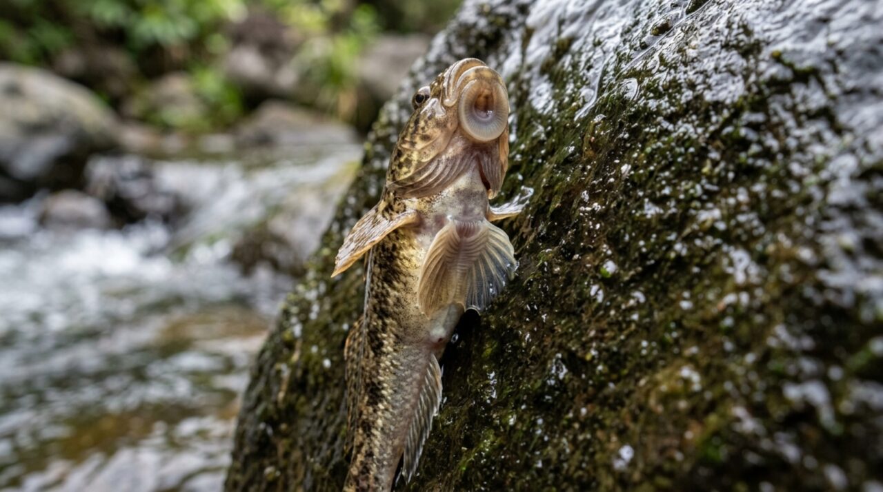 Peixe consegue subir trechos de correnteza usando a boca como ventosa e o corpo como apoio, uma habilidade que muda a forma de ocupar riachos íngremes