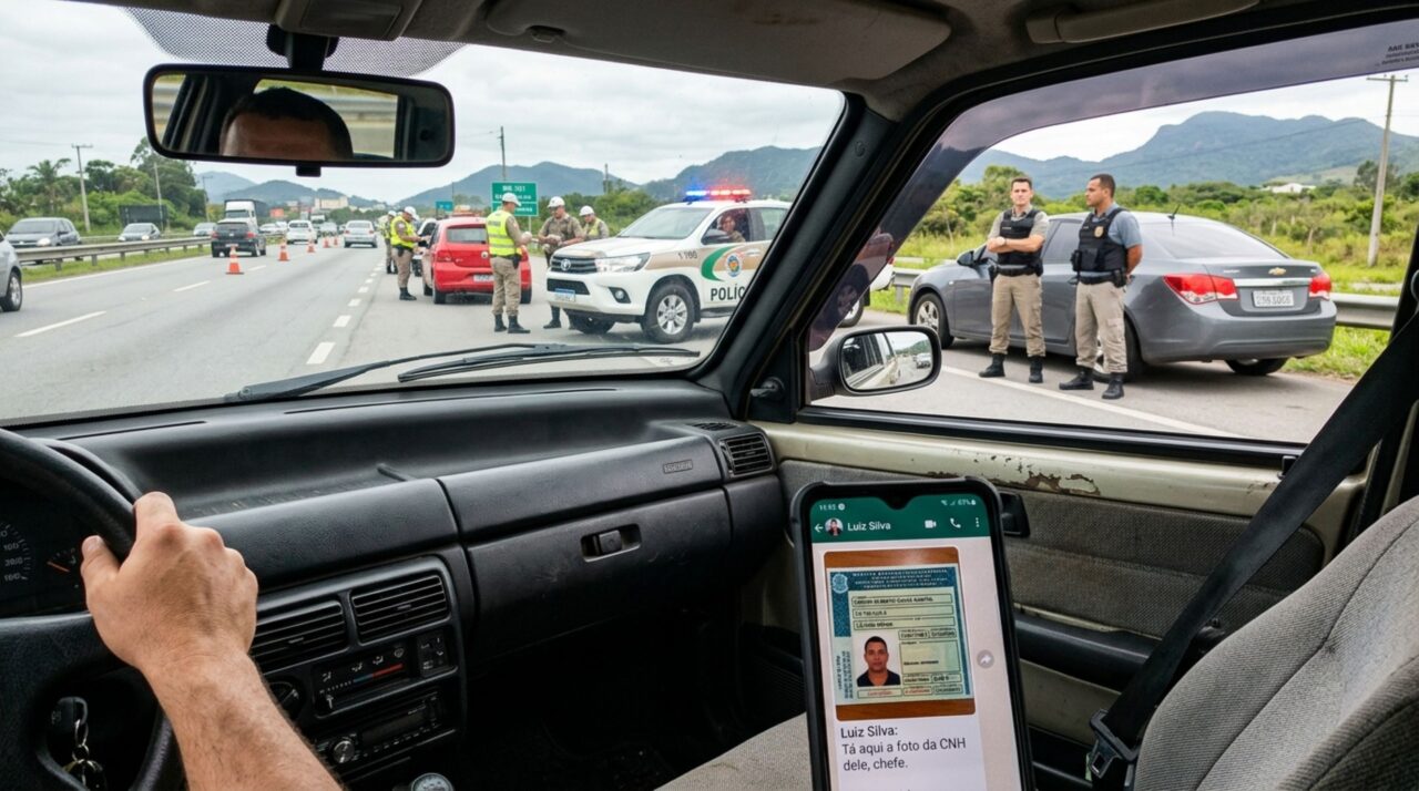 Mulher é parada em blitz, mostra uma foto da CNH enviada pelo marido no WhatsApp e descobre por que a imagem da carteira não equivale à versão digital oficial