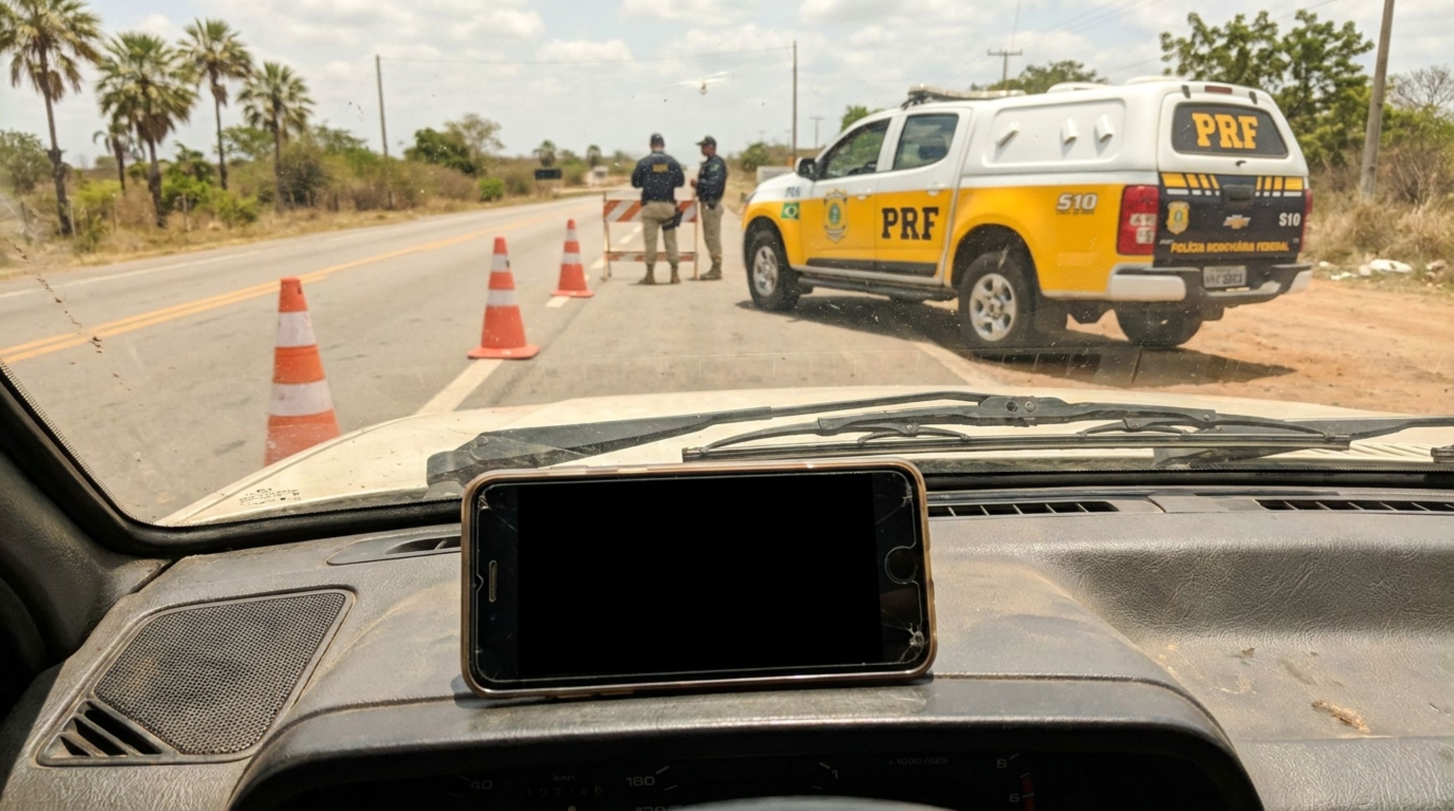 Motorista chega à blitz com celular descarregado e sem CNH física: agente explica quando a ausência do documento gera multa