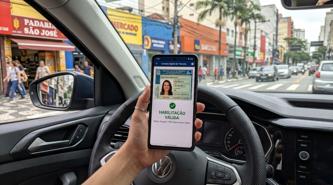 Motorista é parado sem a CNH física e descobre que esquecer o documento não significa automaticamente levar multa quando a fiscalização consegue consultar o sistema