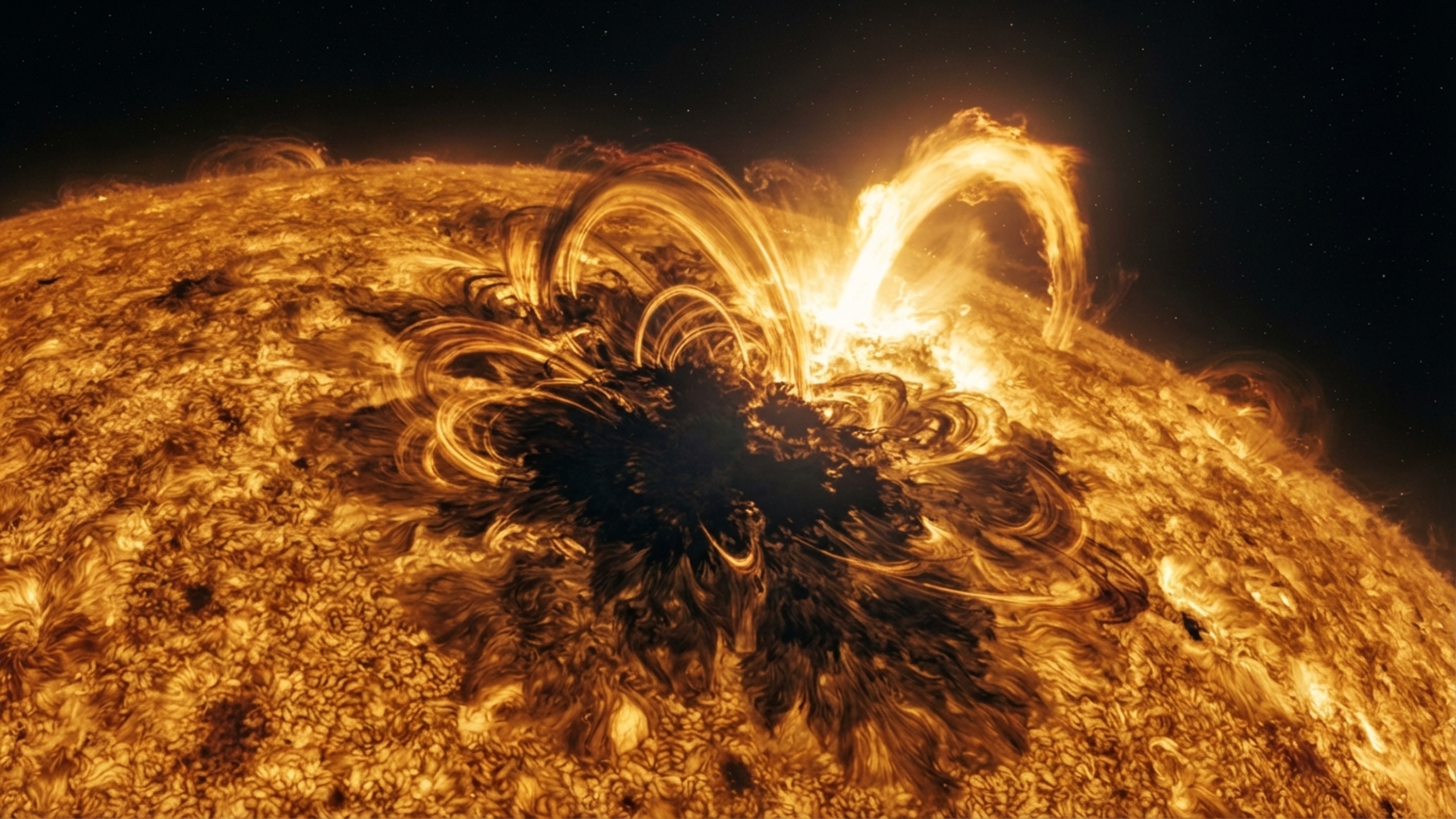 As maiores manchas do Sol podem esconder energia para superflares: estudo calcula quando regiões gigantes se tornam perigosamente potentes