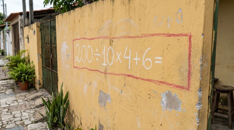 Sem fazer anotações, resolva a equação 200 ÷ (15 − 5) × 4 + 6 e veja se sua memória matemática continua afiada