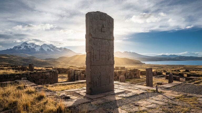 A 3.850 metros de altitude, uma cidade pré-hispânica alinhou templos com os pontos cardeais e escondeu uma complexa drenagem sob o solo