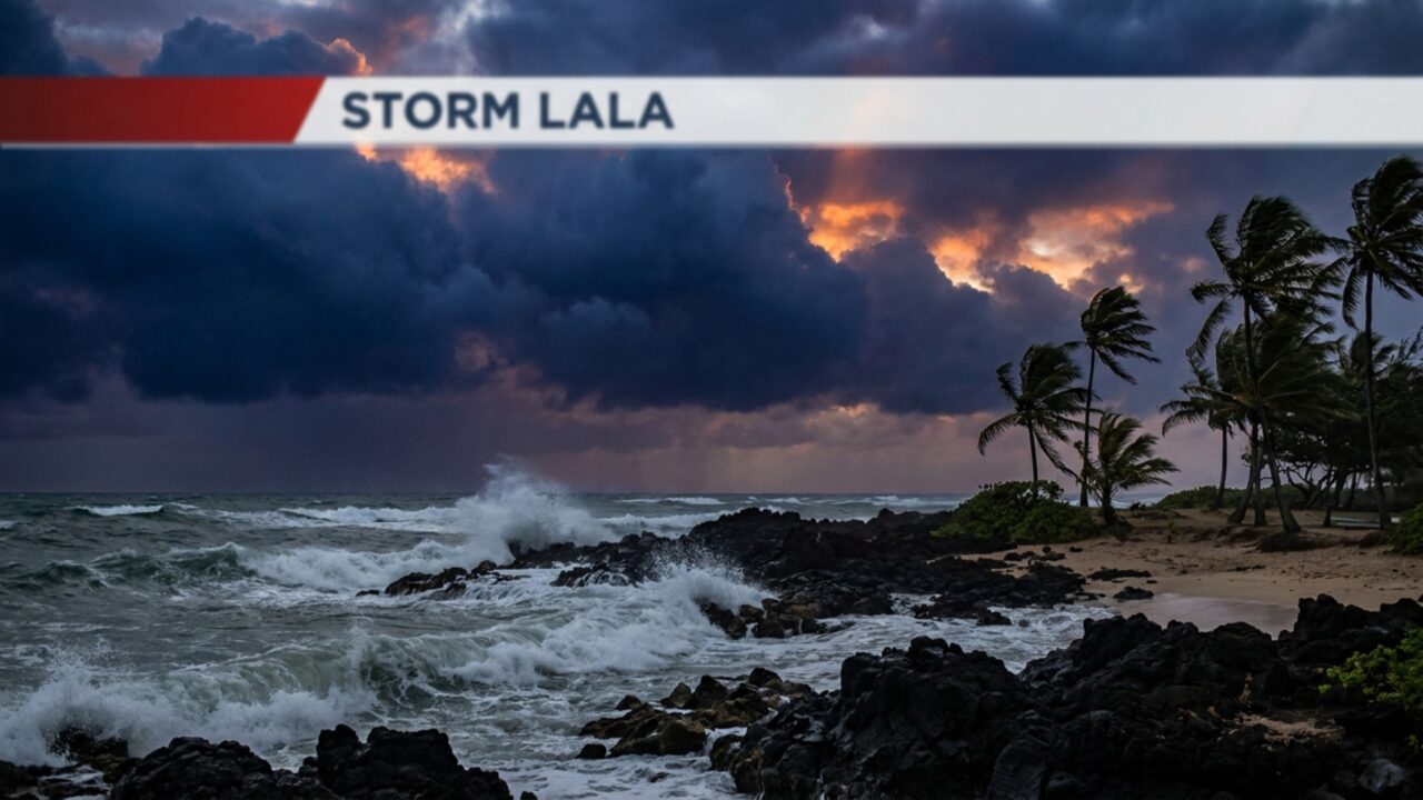 Uma tempestade no Havaí despejou chuva extrema sobre as ilhas e satélites acompanharam a passagem do sistema enquanto ele atingia a terra