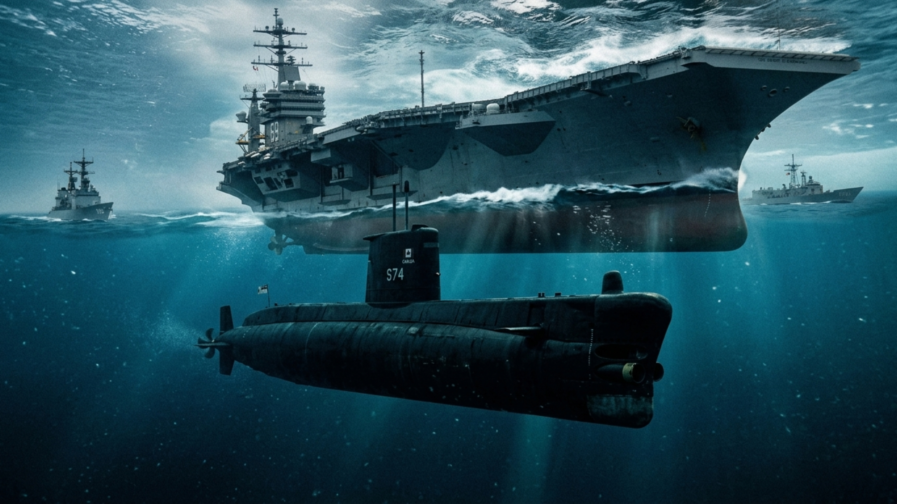 Submarino canadense dos anos 1960 conseguiu “afundar” um porta-aviões nuclear dos EUA em exercício