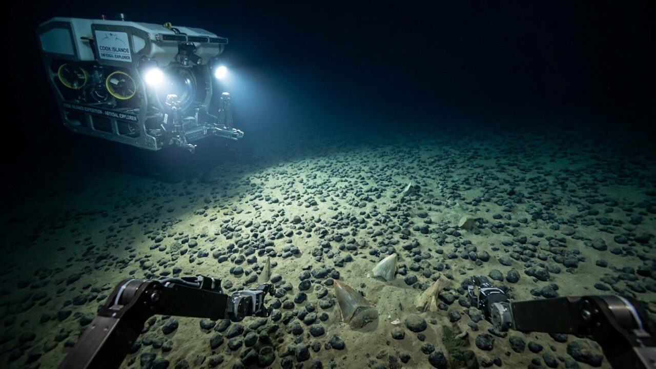 Dentes maiores que 7 centímetros apareceram entre pedras no fundo do Pacífico e provavelmente pertenceram a megalodontes que morreram milhões de anos atrás