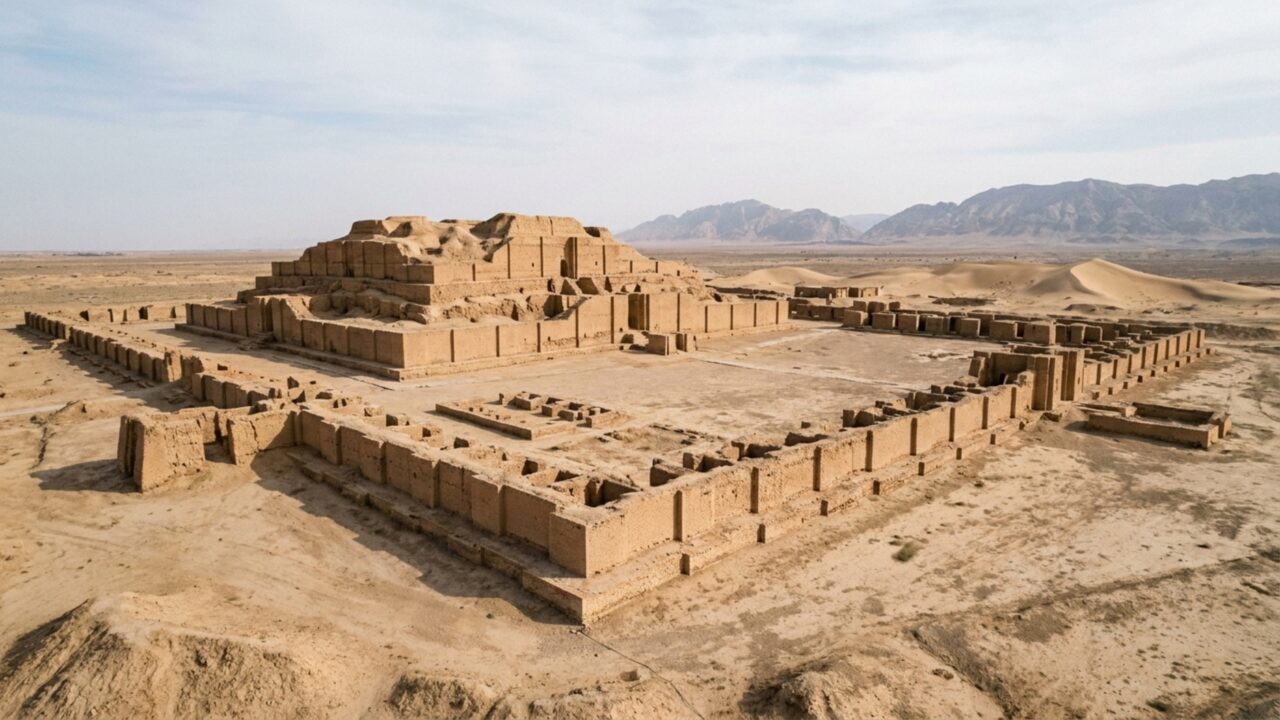 Milhares de tijolos ficaram sem uso quando uma cidade sagrada de 3.200 anos foi atacada antes que seus construtores conseguissem terminá-la