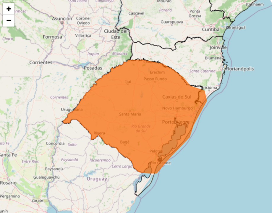 Tempestade ganha força neste domingo e INMET alerta para chuva intensa, granizo e ventos de até 100 km/h