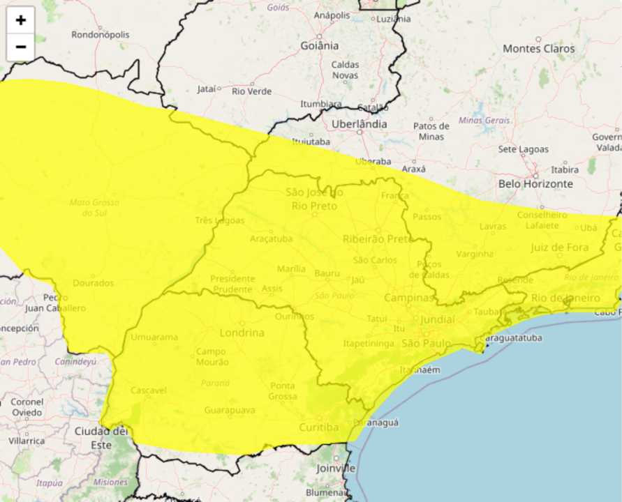 Tempestade ganha força neste domingo e coloca dezenas de áreas em alerta no Brasil