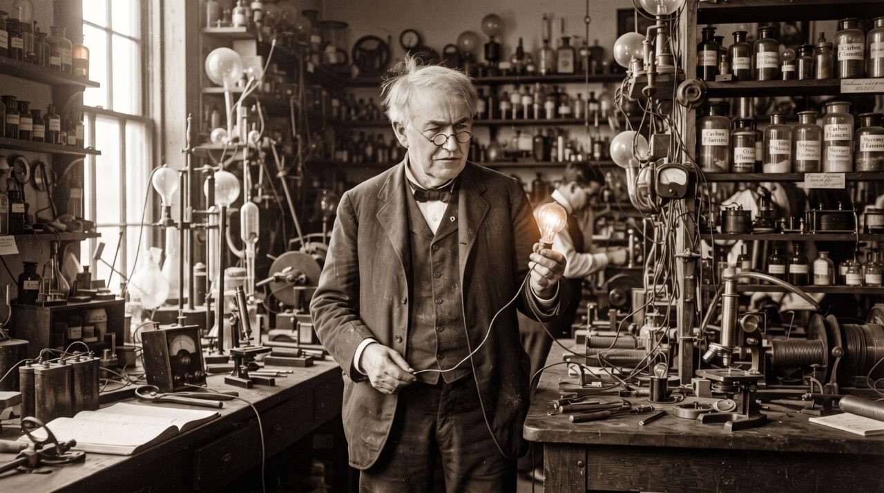 O aviso de Thomas Edison sobre a importância do trabalho duro frente ao talento