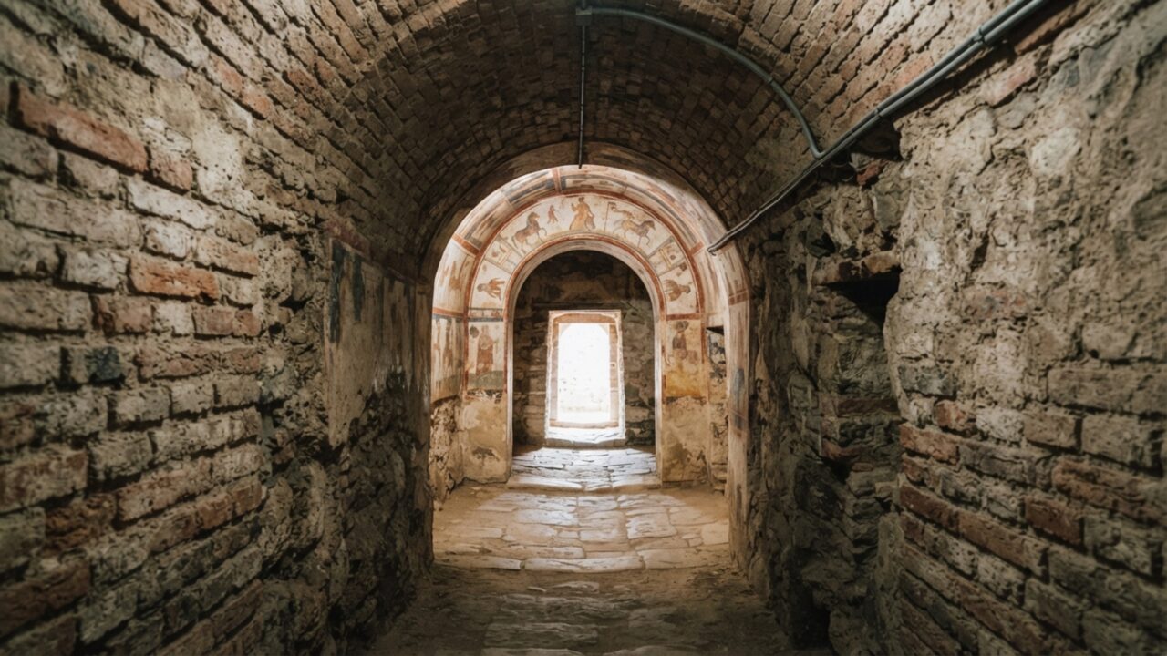 Uma tumba apareceu por acaso em 1944 com pinturas intactas: cenas de banquete preservam o mundo trácio de 2.300 anos atrás