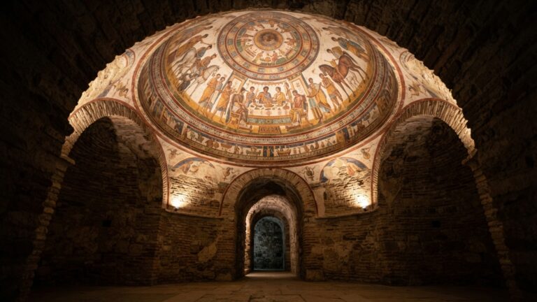 Uma tumba apareceu por acaso em 1944 com pinturas intactas: cenas de banquete preservam o mundo trácio de 2.300 anos atrás
