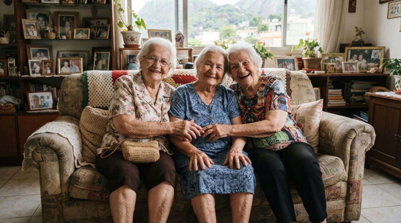 Três irmãs brasileiras chegaram juntas a mais de 316 anos de idade e transformaram a soma de suas vidas em um recorde mundial