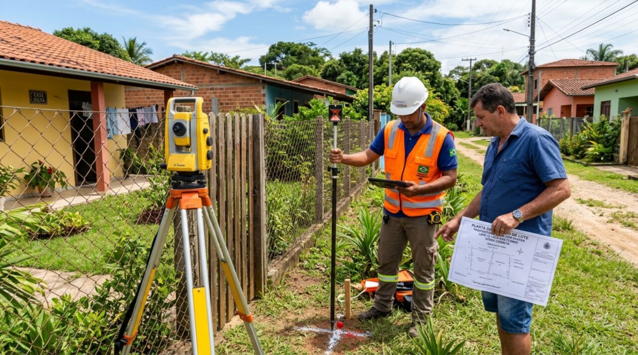 Casal reforma o quintal e descobre que o vizinho usa há anos uma faixa de terreno além da cerca, moradores conferem a matrícula e discutem onde a divisa realmente deveria estar