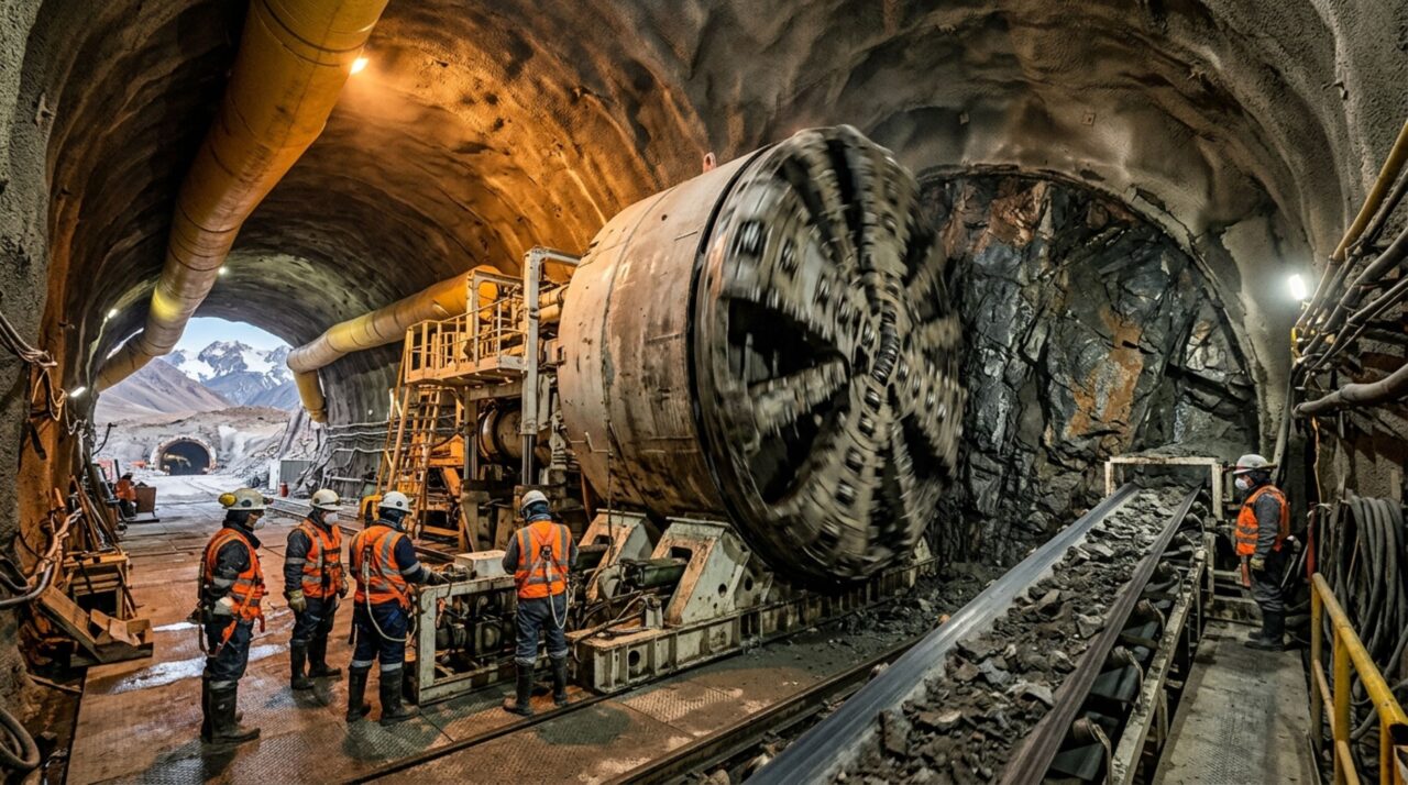 Trabalhar a 4.000 metros de altitude e com pouco oxigênio disponível como será a vida dos operadores da tuneladora que perfurará os Andes