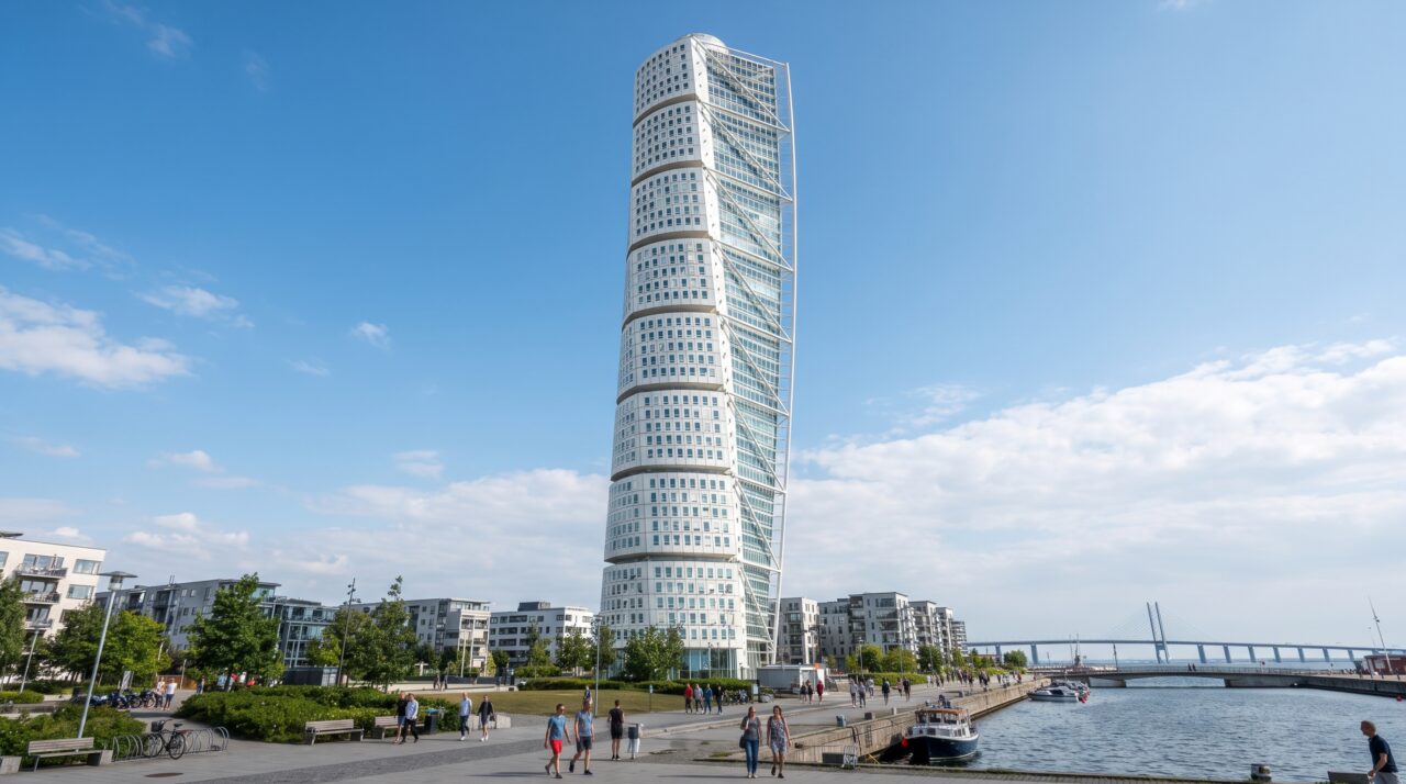 A arquitetura e a engenharia do prédio Turning Torso