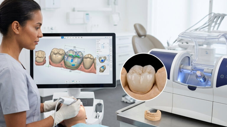 Uma coroa dentária projetada por IA os dentistas consideram semelhantes a de um especialista