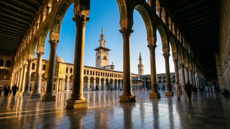 Uma mesquita do século VIII foi erguida onde antes existia um santuário assírio, enquanto a cidade ao redor acumulava 125 monumentos de épocas diferentes