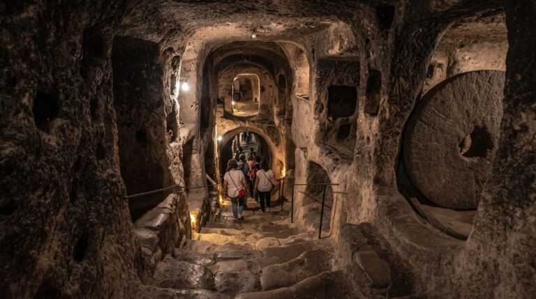 A história e os mistérios da cidade subterrânea de Derinkuyu na Turquia
