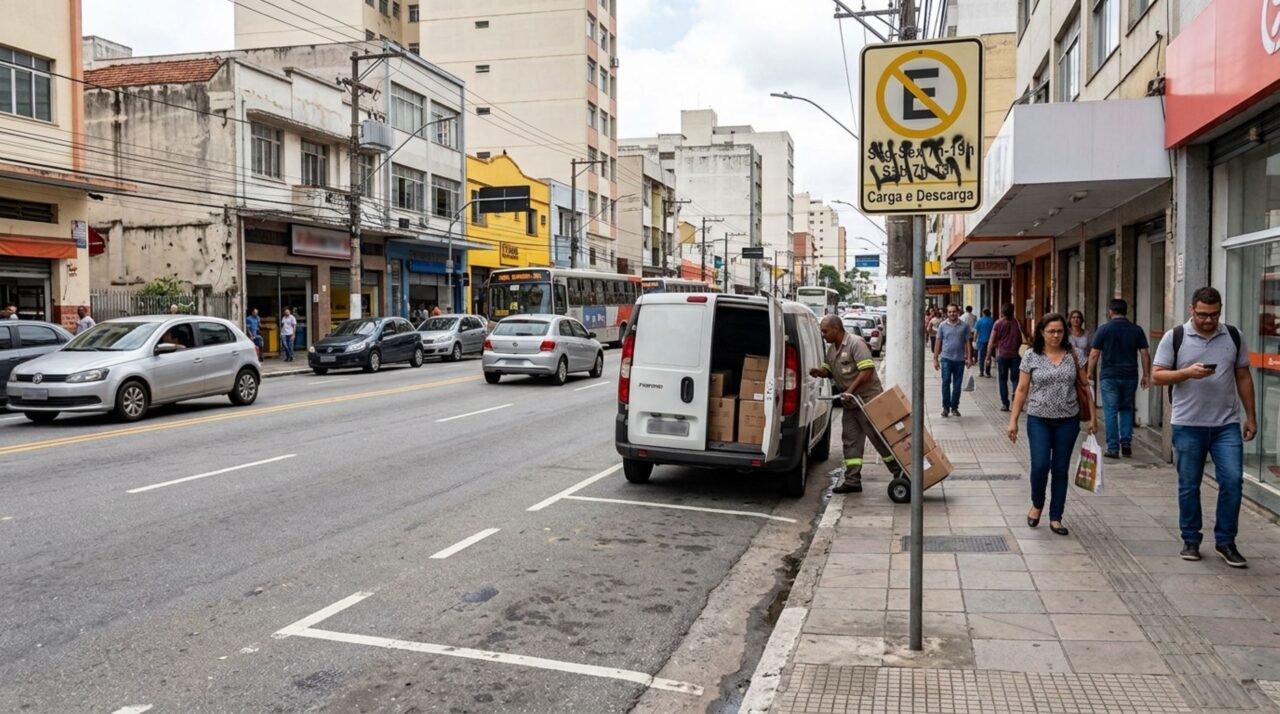 Motorista usa vaga de carga e descarga e descobre por que poucos minutos na esquina ainda podem render multa