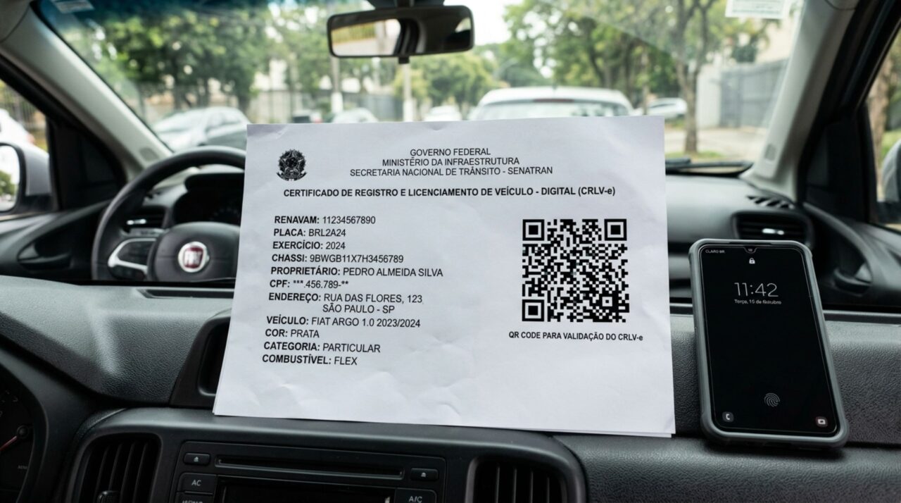 Motorista é parado na blitz e percebe que esqueceu a senha do aplicativo onde está o CRLV digital, agente explica o que fazer nessa situação