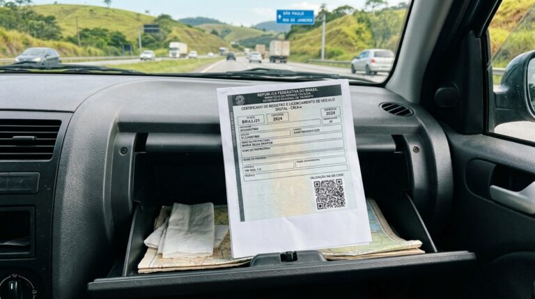Motorista imprime o CRLV em casa e é parado na estrada, fiscalização explica quando a versão em papel continua válida