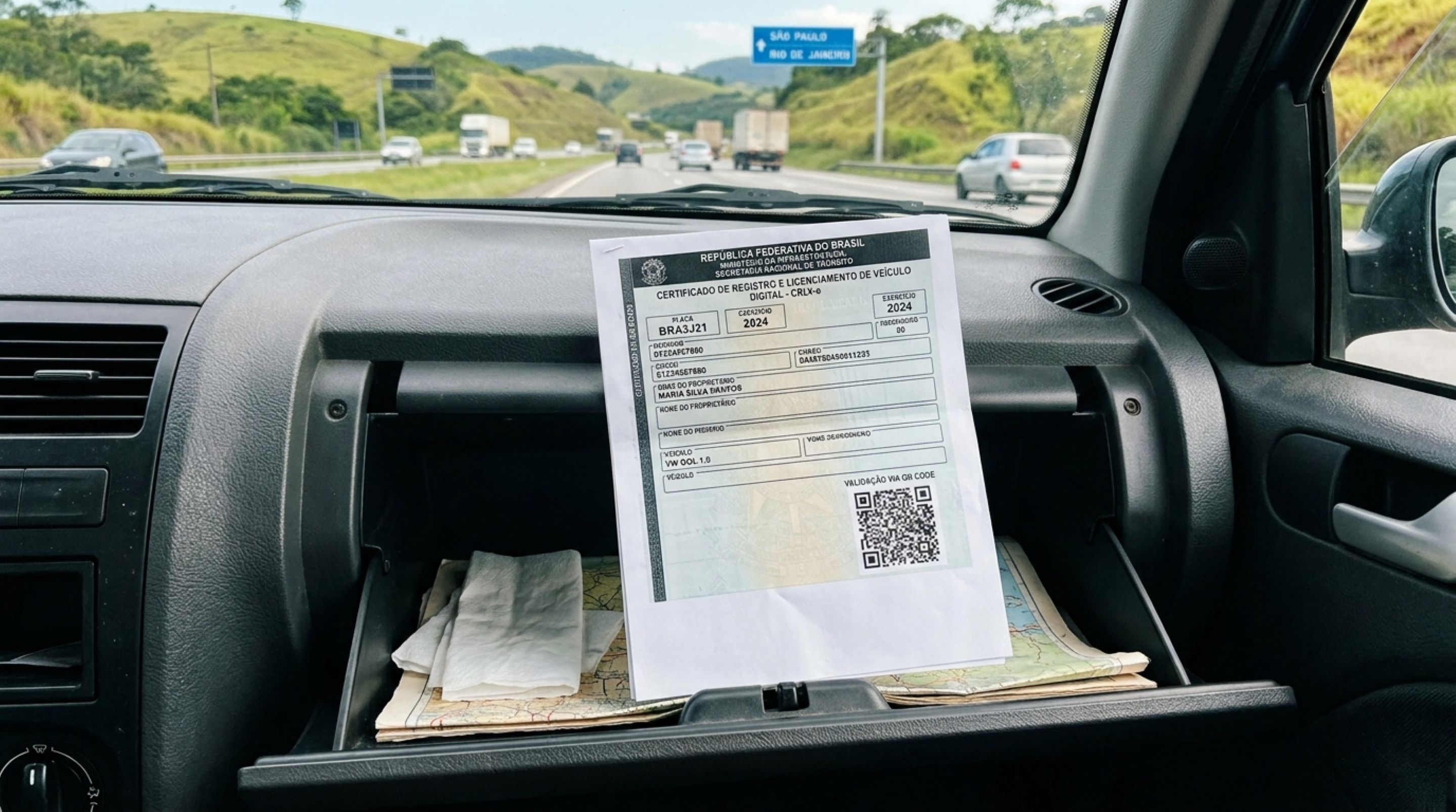 Motorista imprime o CRLV em casa e é parado na estrada, fiscalização explica quando a versão em papel continua válida