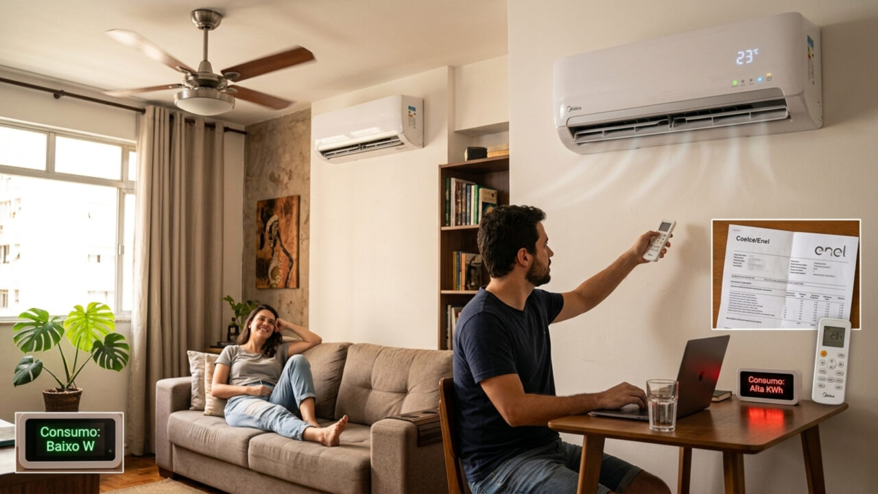 Ventilador ou ar-condicionado: qual realmente pesa mais na conta de luz?