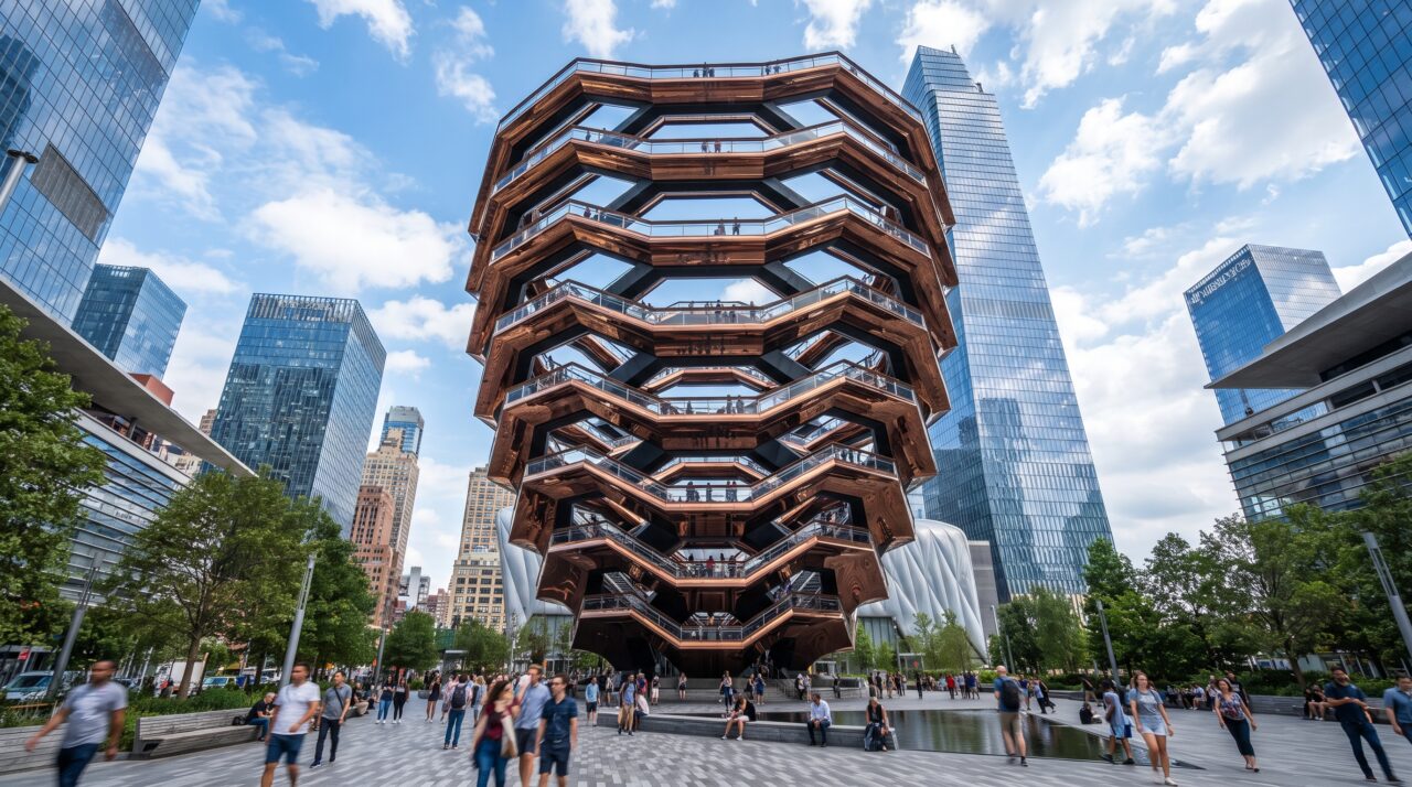 A arquitetura e as curiosidades da estrutura The Vessel em Nova York