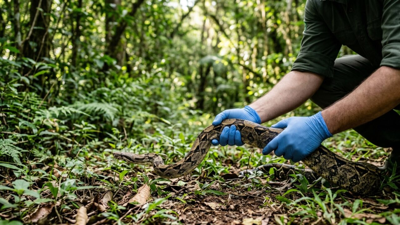 Durante 19 anos de trabalho, veterinário nunca havia recebido uma cobra daquela espécie no município até um exemplar de 1,5 metro aparecer