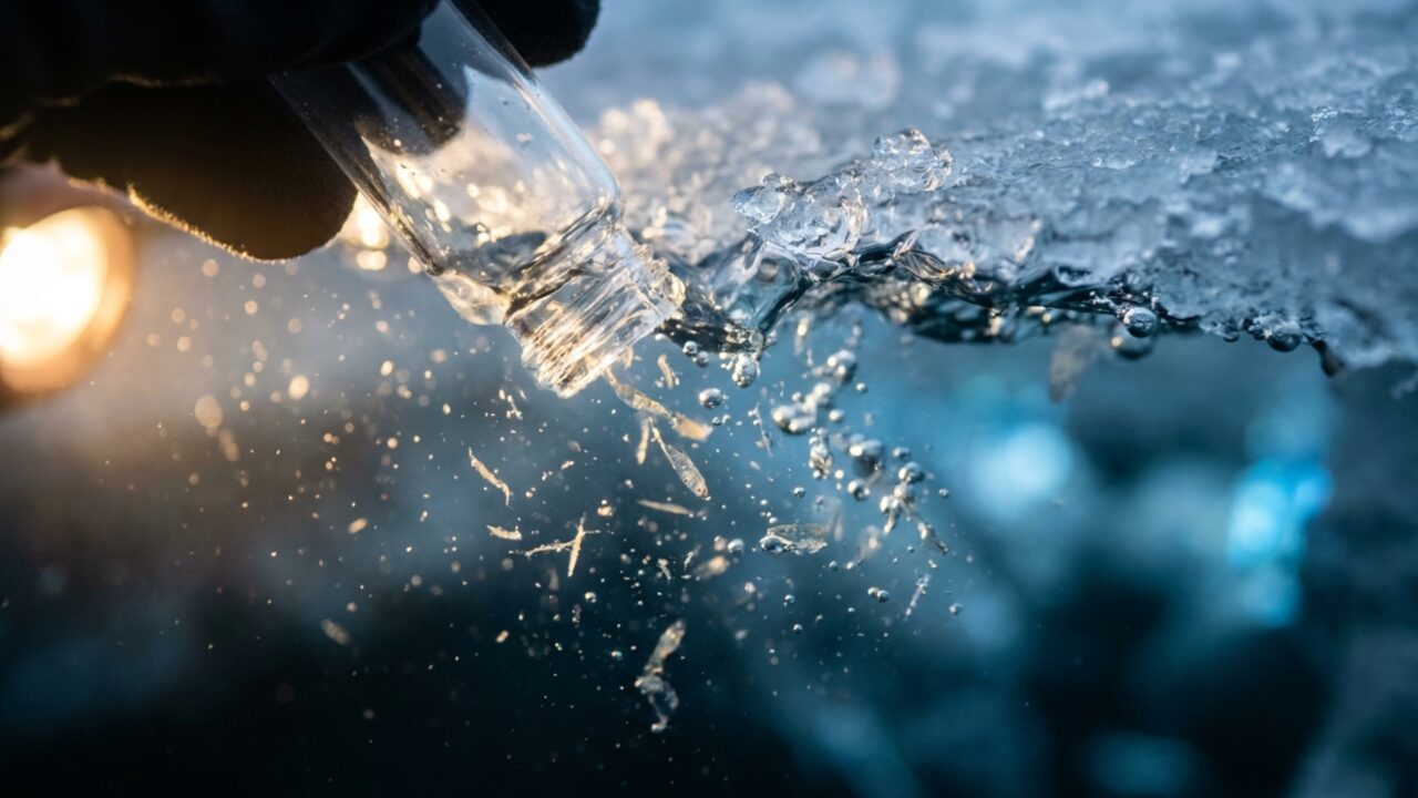 Um lago antártico coberto de gelo recebeu de uma vez 17,5 milhões de metros cúbicos de água e teve sua química alterada