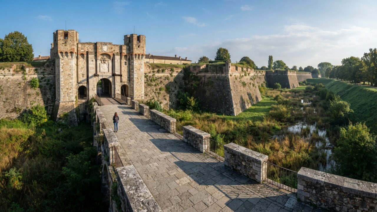 Uma cidade foi desenhada como estrela e cercada por muralhas geométricas: Palmanova nasceu pronta para enfrentar a artilharia do século XVI